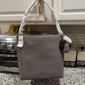 Kate Spade Genuine Hare grey  Leather Palmer Drive Danika Tote Bag